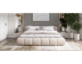 Босс Дрим Кровать+ПМ 180*200 Велюр Монолит латте