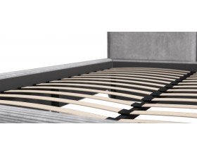 Лео Кровать 160*200 Вельвет Корд серый