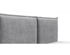 Лео Кровать 160*200 Вельвет Корд серый