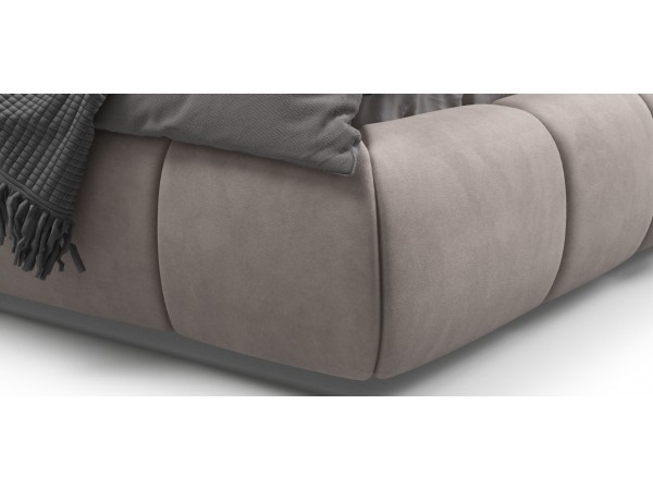 Босс Дрим Кровать+ПМ 180*200 Велюр Монолит латте