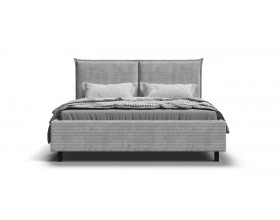 Лео Кровать 160*200 Вельвет Корд серый