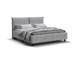 Лео Кровать 160*200 Вельвет Корд серый