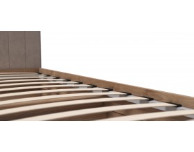 Лофт Мини Кровать 90*200 Орех селект, Велюр Монолит латте