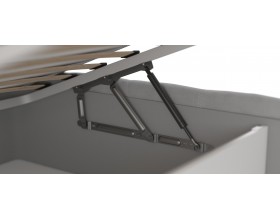 Босс Кровать+ПМ 160*200 Велюр Монолит сталь