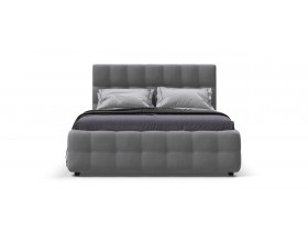Босс Кровать+ПМ 160*200 Велюр Монолит сталь