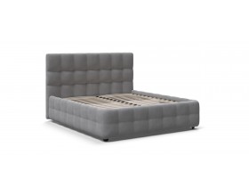 Босс Кровать+ПМ 160*200 Велюр Монолит сталь