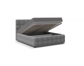 Босс Кровать+ПМ 160*200 Велюр Монолит сталь