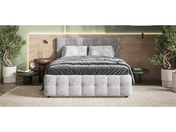 Босс Кровать+ПМ 160*200 Велюр Роял агат