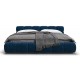 Босс Дрим Кровать+ПМ 180*200 Велюр Монолит синий