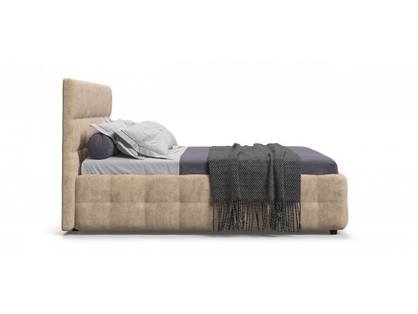 Босс Кровать+ПМ 160*200 Велюр Роял шампань