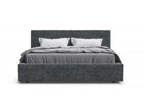 Норд Кровать+ПМ 160*200 Шенилл Смарт серый