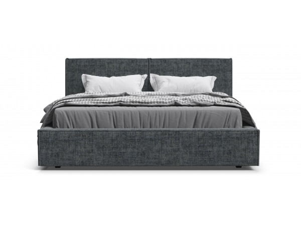 Норд Кровать+ПМ 160*200 Шенилл Смарт серый