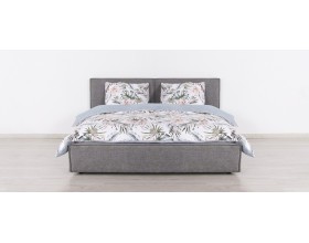 Норд Кровать+ПМ 160*200 Шенилл Смарт серый