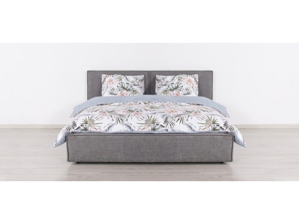 Норд Кровать+ПМ 160*200 Шенилл Смарт серый