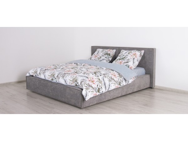 Норд Кровать+ПМ 160*200 Шенилл Смарт серый