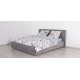 Норд Кровать+ПМ 160*200 Шенилл Смарт серый