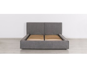 Норд Кровать+ПМ 160*200 Шенилл Смарт серый