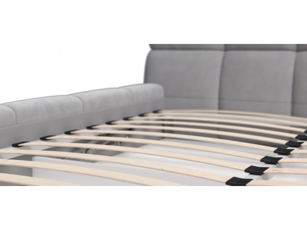 Босс Дрим Кровать+ПМ 180*200 Велюр Монолит сталь