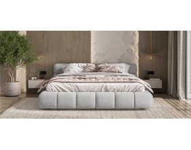 Босс Дрим Кровать+ПМ 180*200 Велюр Монолит сталь