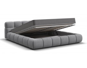 Босс Дрим Кровать+ПМ 180*200 Велюр Монолит сталь