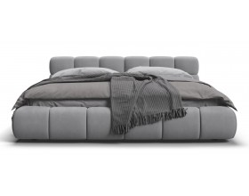 Босс Дрим Кровать+ПМ 180*200 Велюр Монолит сталь