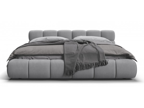 Босс Дрим Кровать+ПМ 180*200 Велюр Монолит сталь