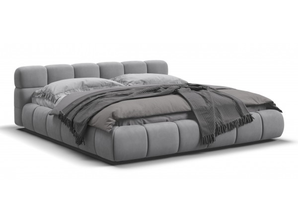 Босс Дрим Кровать+ПМ 180*200 Велюр Монолит сталь