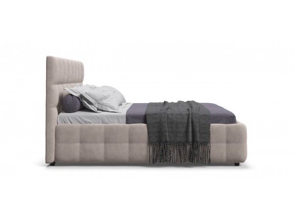 Босс Кровать+ПМ 180*200 Велюр Монолит латте