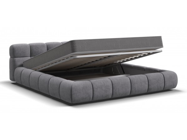 Босс Дрим Кровать+ПМ 180*200 Велюр Роял агат