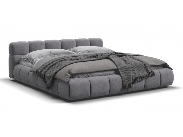 Босс Дрим Кровать+ПМ 180*200 Велюр Роял агат