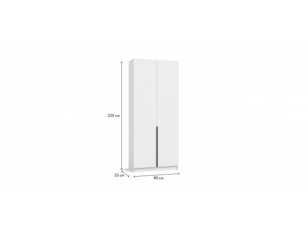 Рим 90 шкаф распашной 2Д Белый