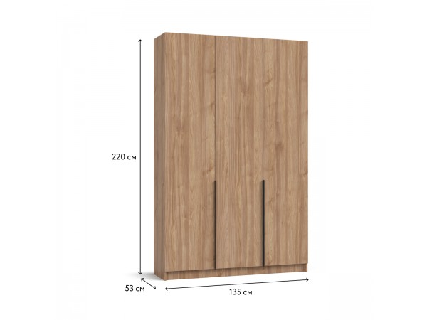Рим 135 шкаф распашной 3Д+ящики Орех Селект