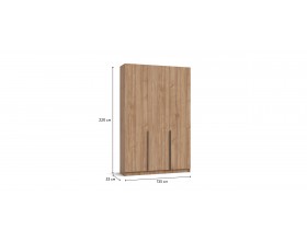 Рим 135 шкаф распашной 3Д Орех Селект