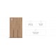 Рим 135 шкаф распашной 3Д Орех Селект