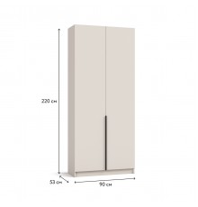 Рим 90 шкаф распашной 2Д Кашемир