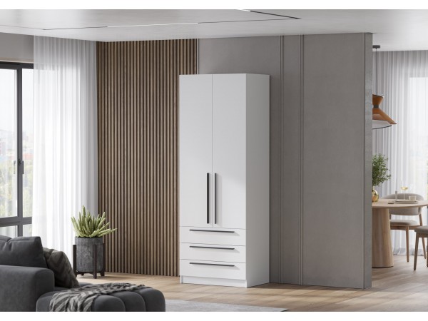 Шкаф Берген ШК3Я-800 Белое дерево