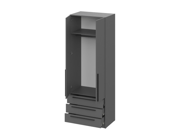 Шкаф Берген ШК3Я-800 Серый графит