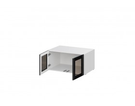 Антресоль со стеклом Берген АС-800 Белое дерево