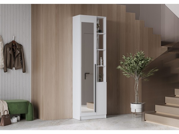 Шкаф Берген ШК_Л-650 (левый) Белое дерево