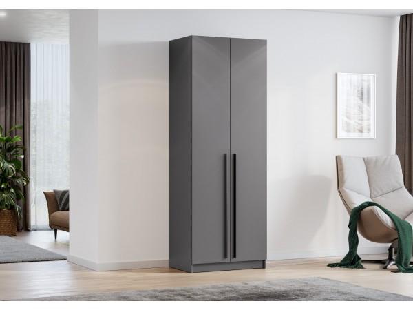 Шкаф Берген ШК-800.2 Серый графит