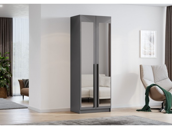 Шкаф Берген ШК-800.2 Серый графит