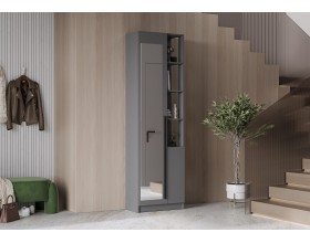 Шкаф Берген ШК_Л-650 (левый) Серый графит