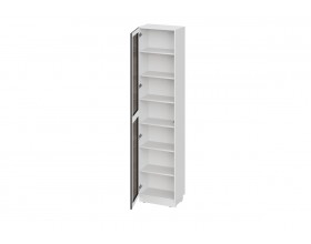 Пенал торцевой со стеклом Берген ПТС-300 Белое дерево