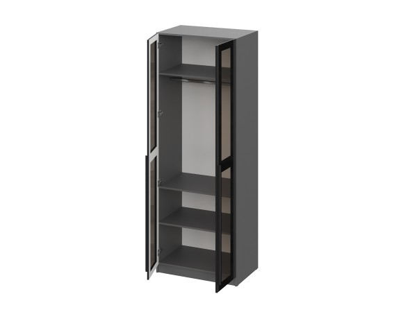 Шкаф Берген ШКС-800 Серый графит