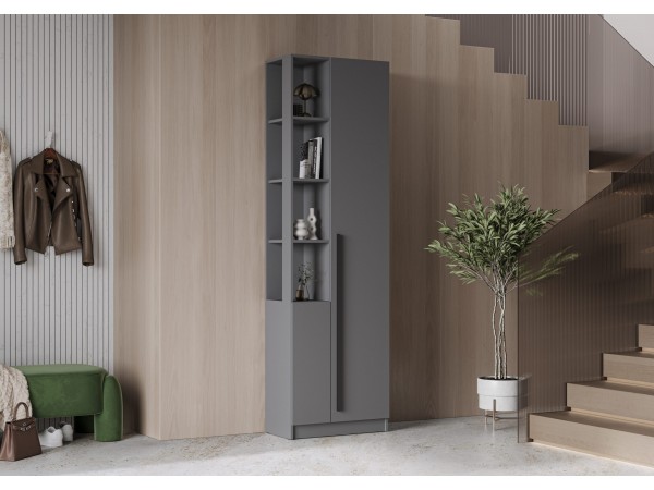 Шкаф Берген ШК_П-650 (правый) Серый графит