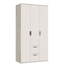 Сильвия Шкаф 3-створчатый 1200 Кашемир, Дуб Крафт серый