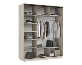 Шкаф-купе Тринити New 1800 Дуб Крафт серый