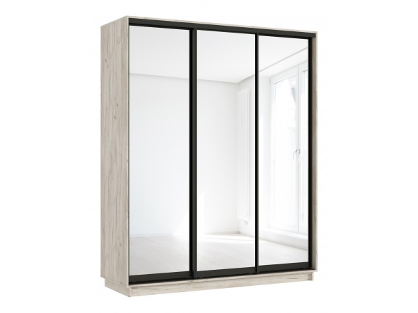 Шкаф-купе Тринити New 1800 Дуб Крафт серый