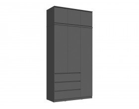 Челси Антресоль к шкафу 1200 Графит, Графит