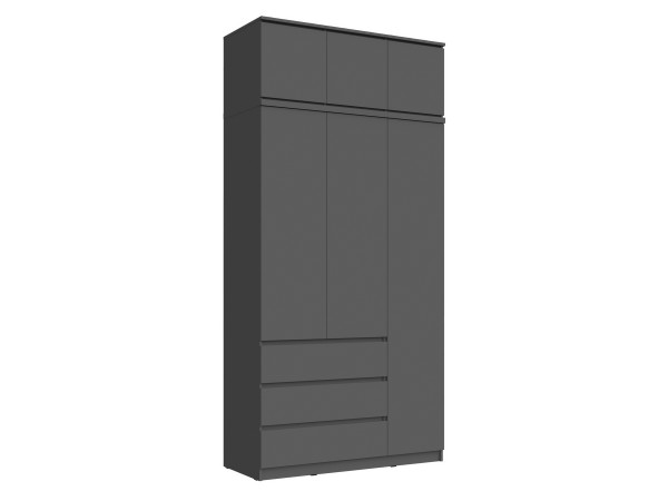 Челси Антресоль к шкафу 1200 Графит, Графит